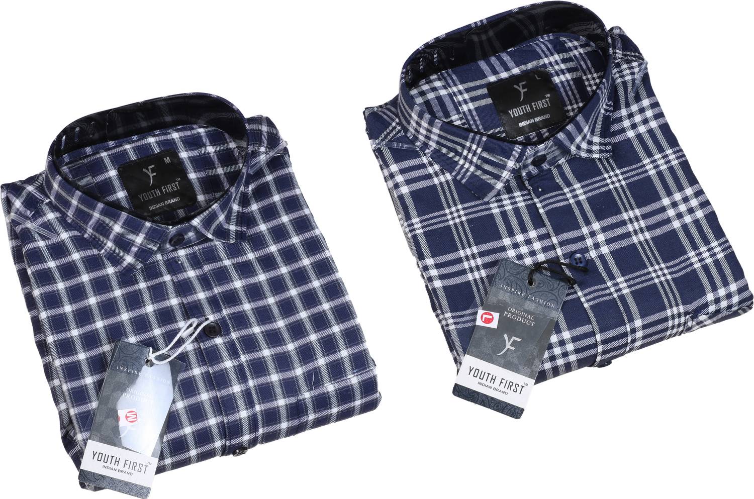 youth first Men Regular Fit Checkered Spread Collar Casual Shirt