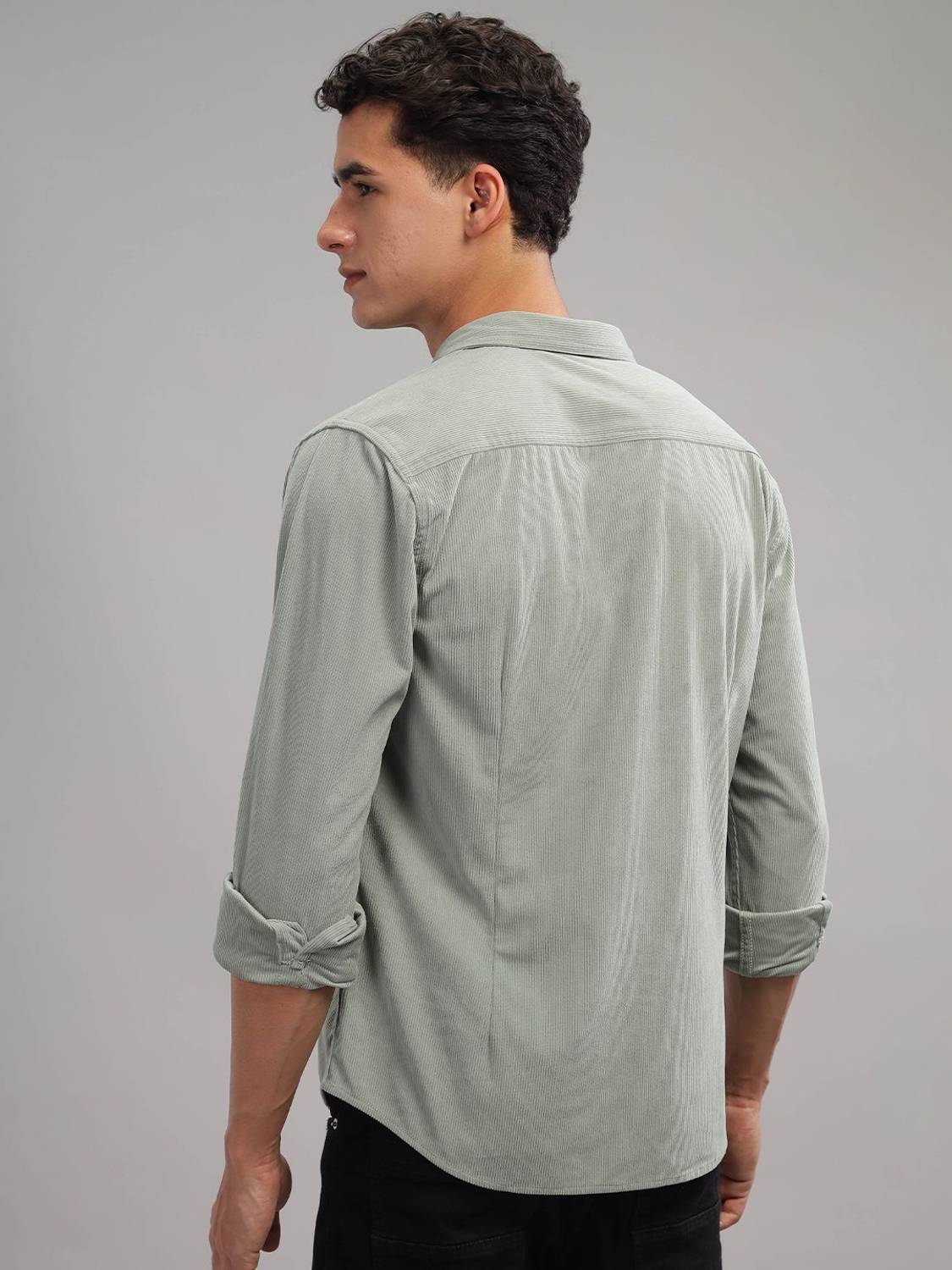 HERE&NOW Men Grey Casual Shirt - Image 4
