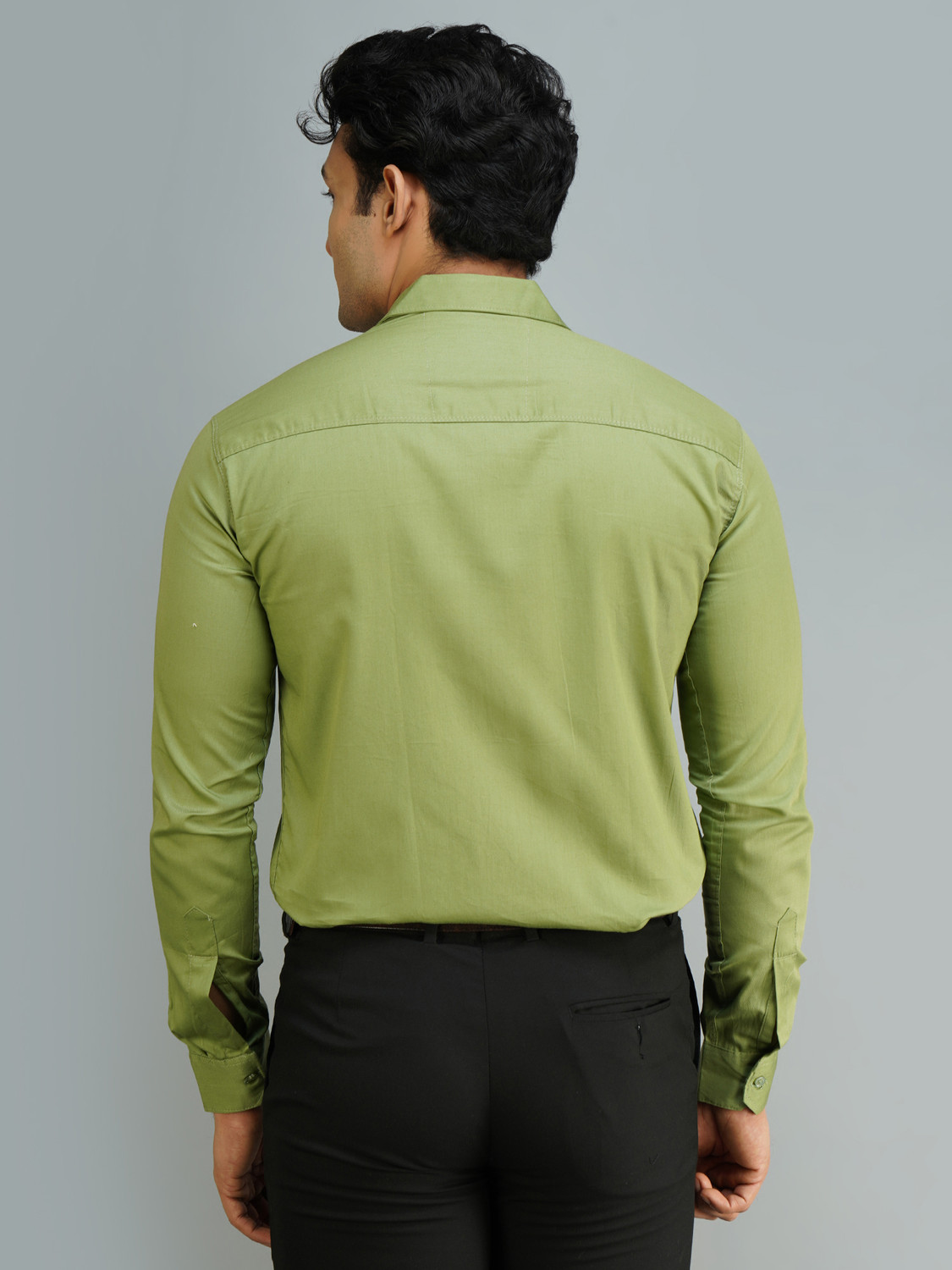Image of youth first Men Solid Formal Black, White, Light Blue Shirt