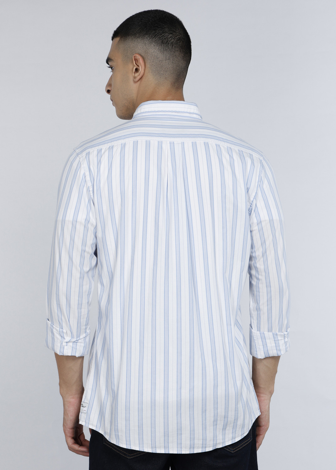 Image of Allen Solly Men Regular Fit Striped Casual Shirt