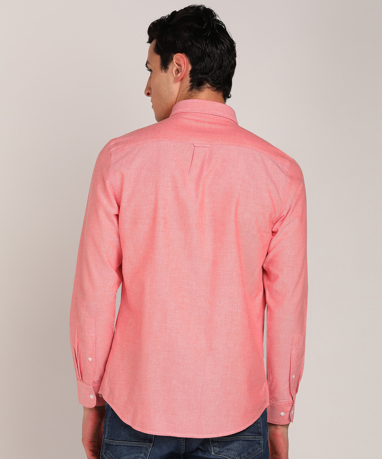 Image of Blackberrys Men Solid Casual Red Shirt