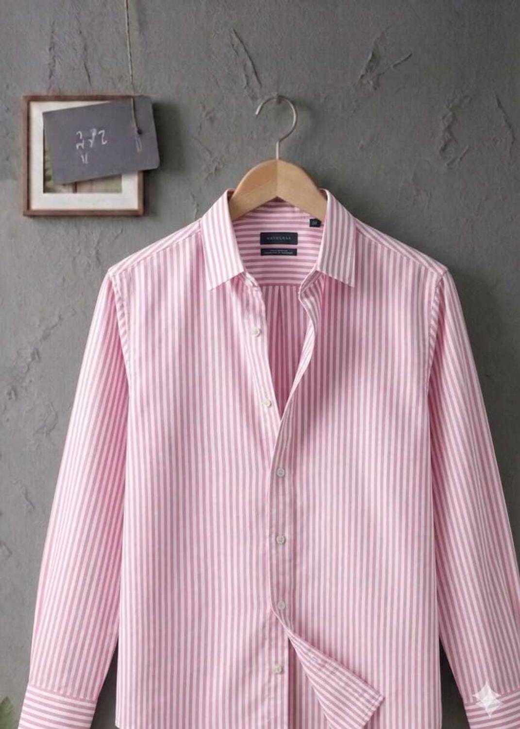 CANNVAS Men Striped Pink Shirt - Image 1
