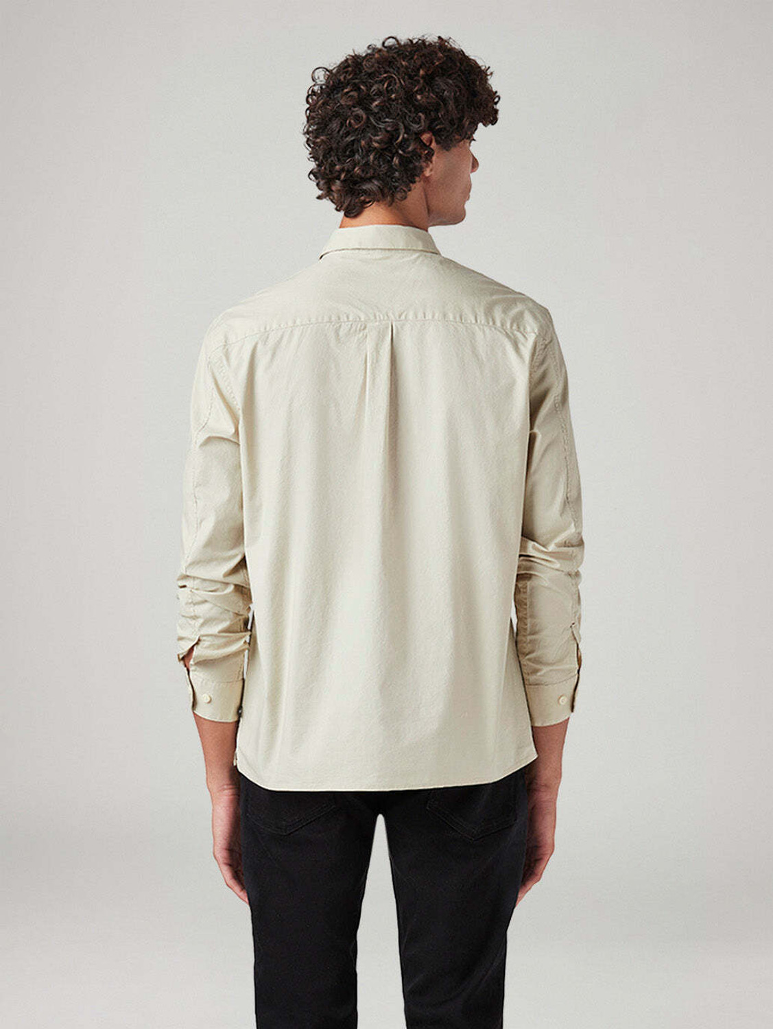 Image of LEVI'S Men Solid Casual Beige Shirt
