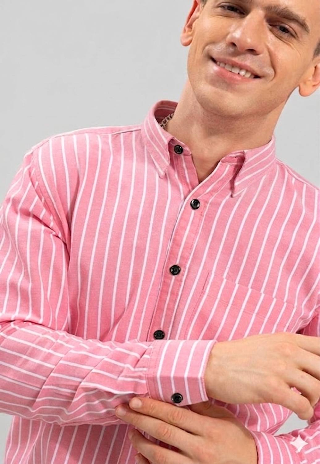 Z scorpion Men Striped Casual Black, White Shirt - Image 3