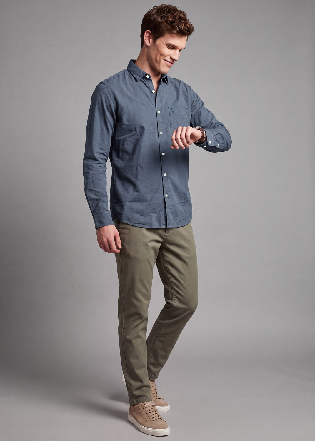 Image of Allen Solly Men Regular Fit Solid Casual Shirt