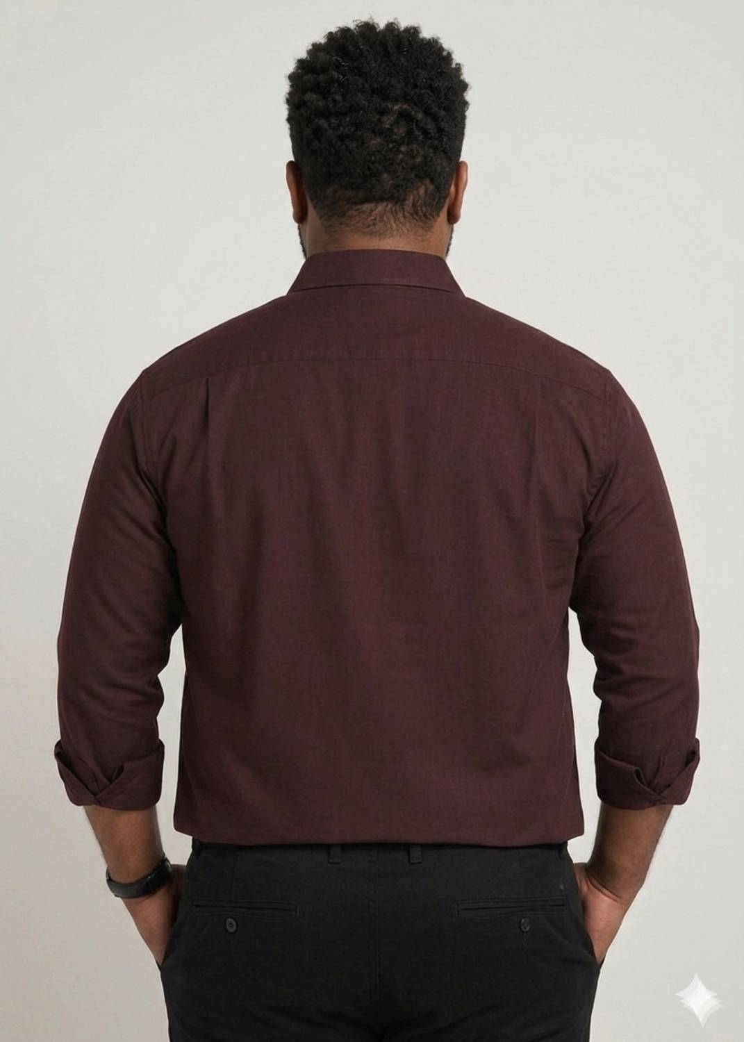 METRONAUT PLUS Men Maroon Formal Shirt - Image 4