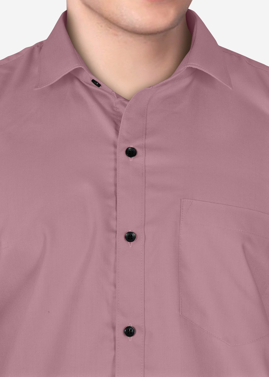 Image of FIBERMILL Men Solid Formal Pink Shirt