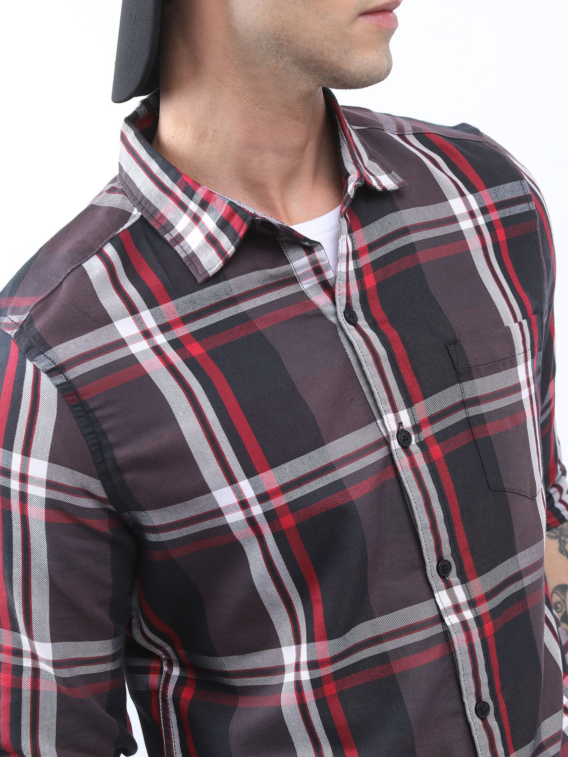 Image of KETCH Men Checkered Casual Multicolor Shirt
