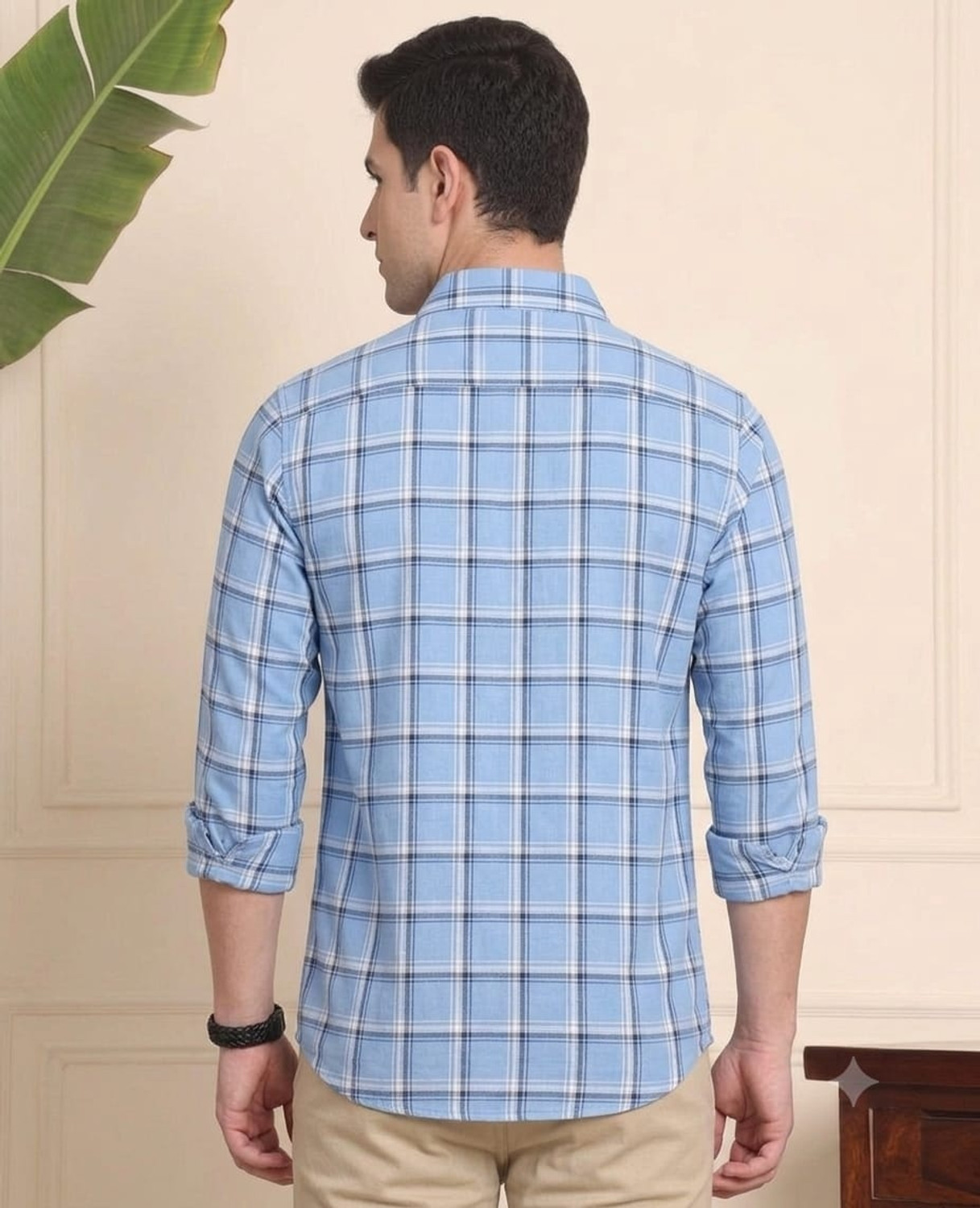 Image of rockstar z Men Checkered Casual Multicolor Shirt