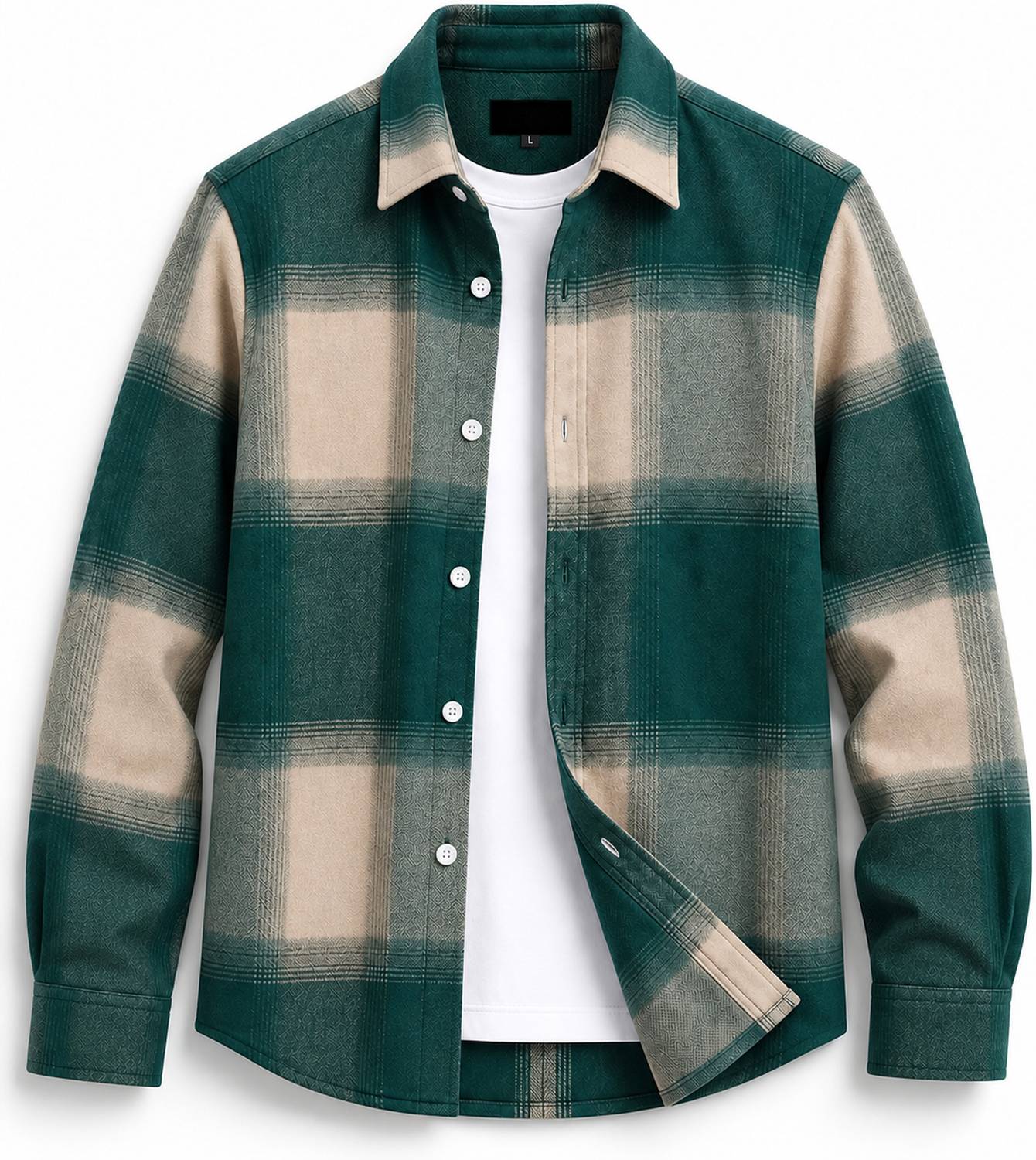 DIMMY Men Green Checkered Casual Shirt - Image 1