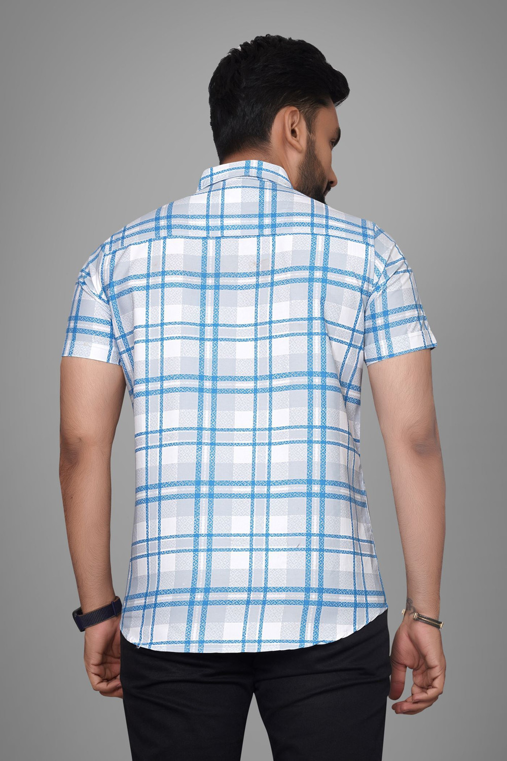 Image of Tyzlo Men Printed Casual Grey Shirt