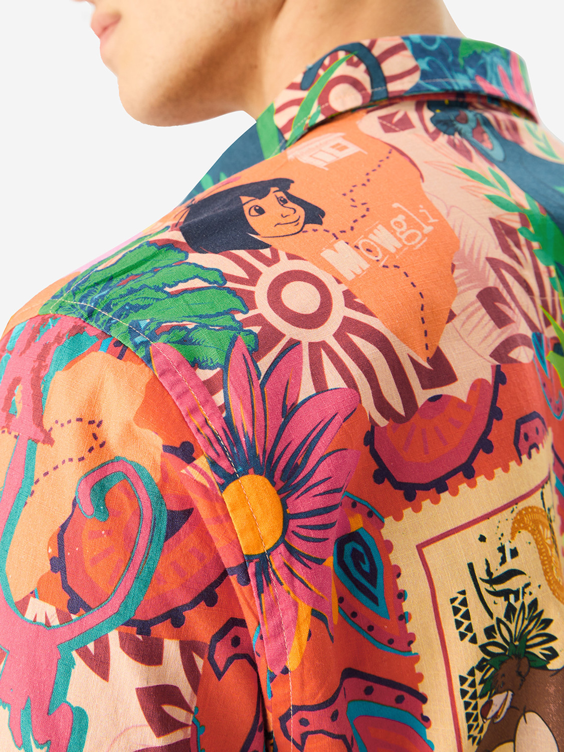 Image of The Souled Store Men Printed Casual Multicolor Shirt
