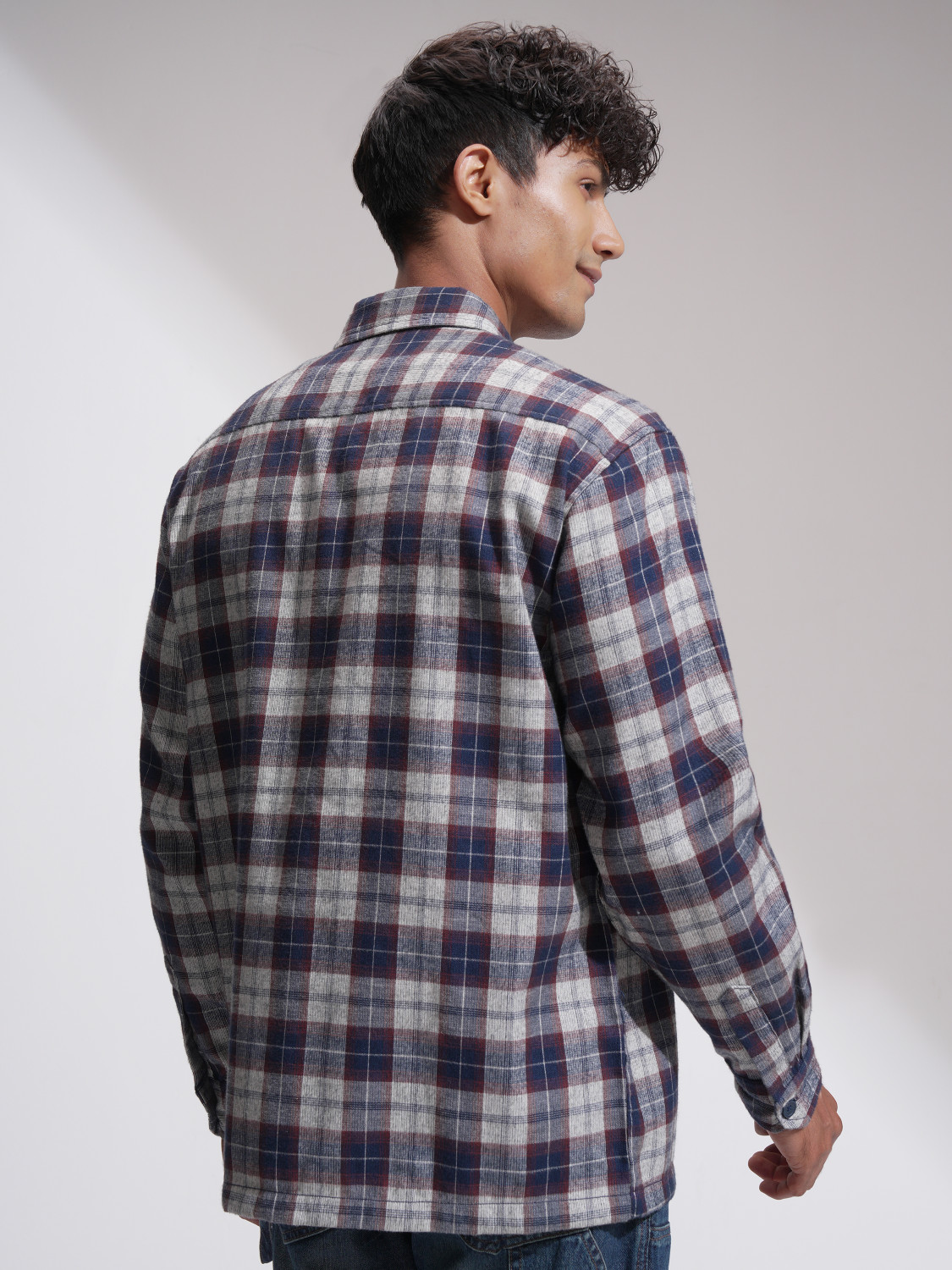 Image of LOCOMOTIVE Men Checkered Casual Multicolor Shirt