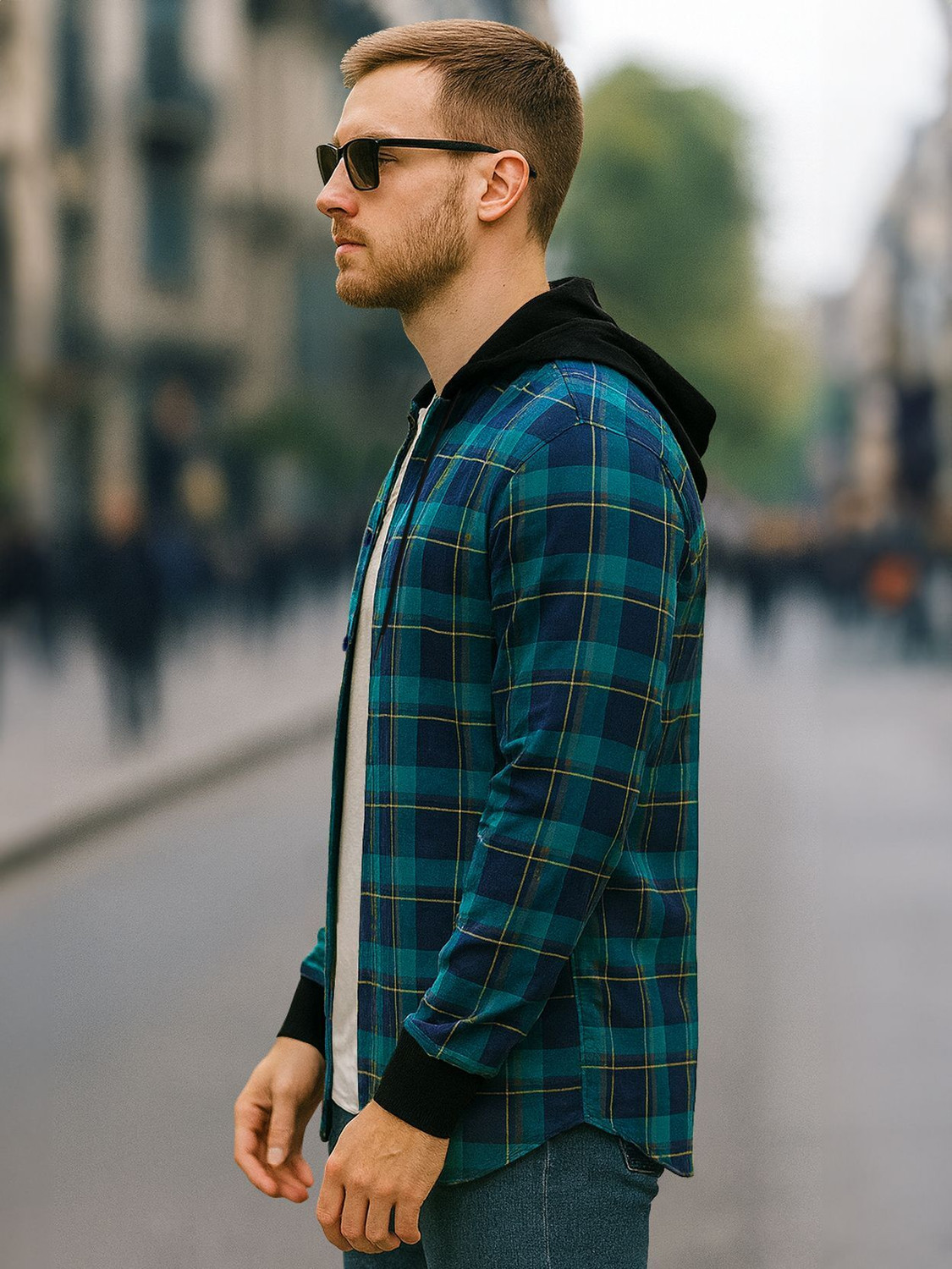 Image of EyeBogler Men Checkered Casual Multicolor Shirt