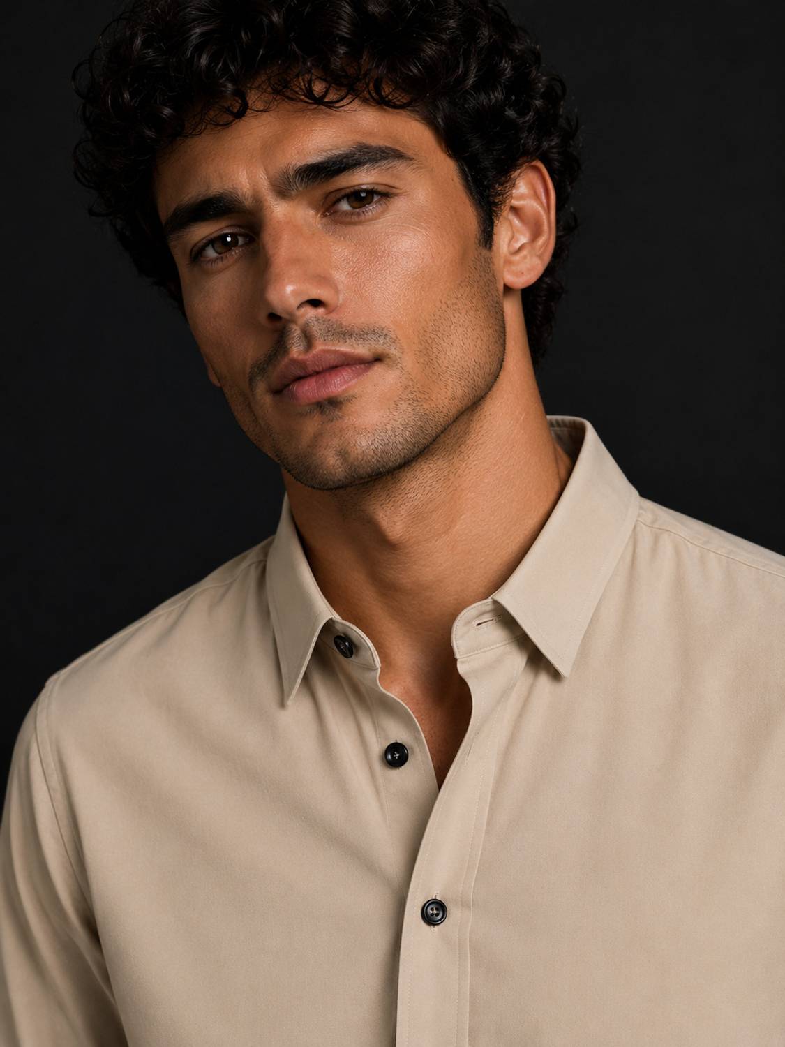 Marmic Fab Men Beige Casual Shirt - Image 3