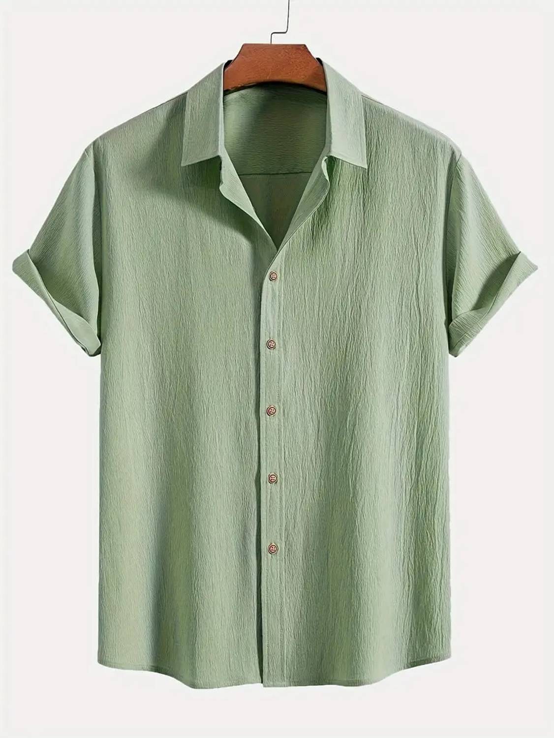 Balkrishna Creation Men Solid Casual Light Green Shirt