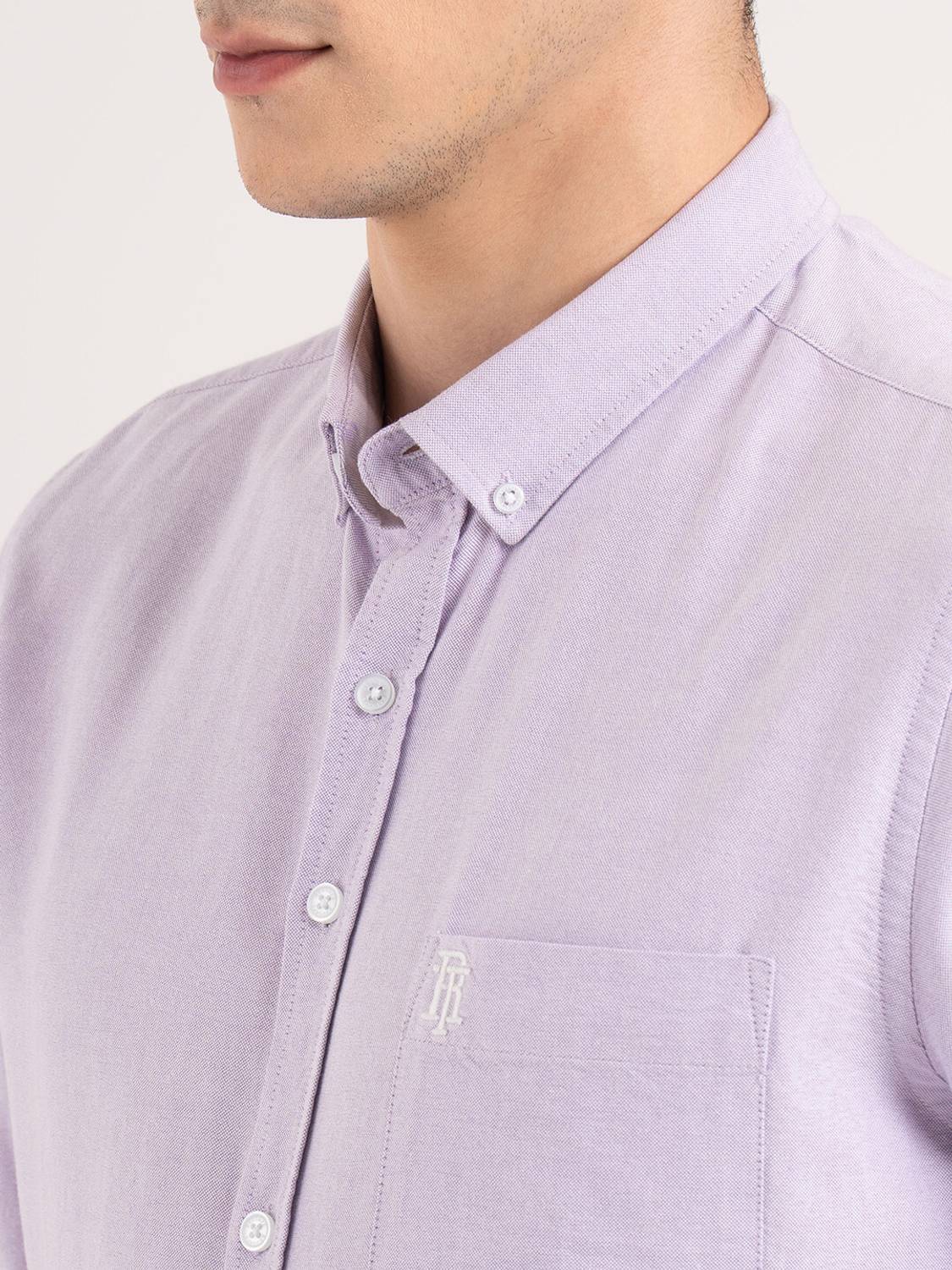RED TAPE Men Purple Casual Shirt - Image 5