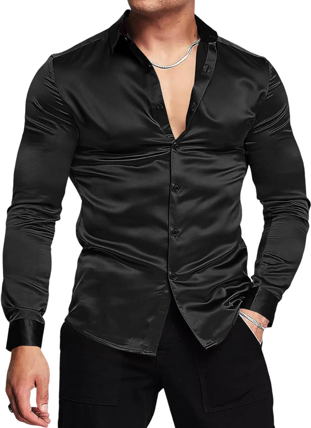 bellstone Men Solid Casual Black Shirt