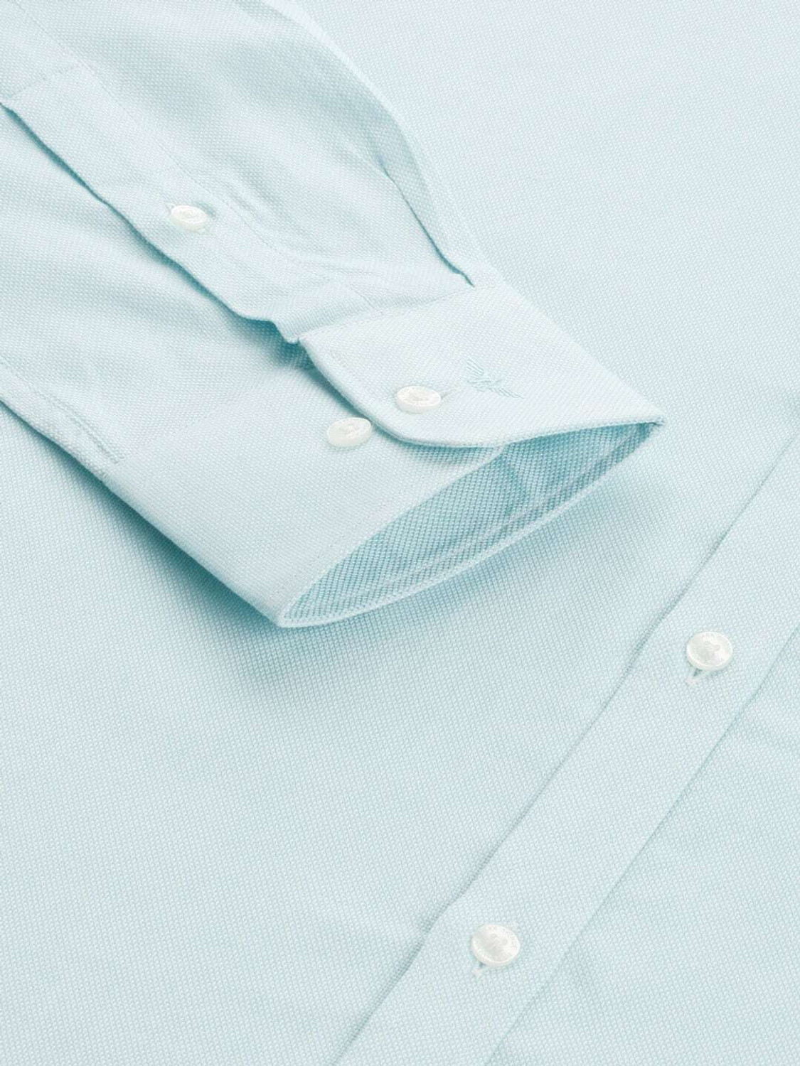 Image of PARK AVENUE Men Self Design Formal Light Blue Shirt