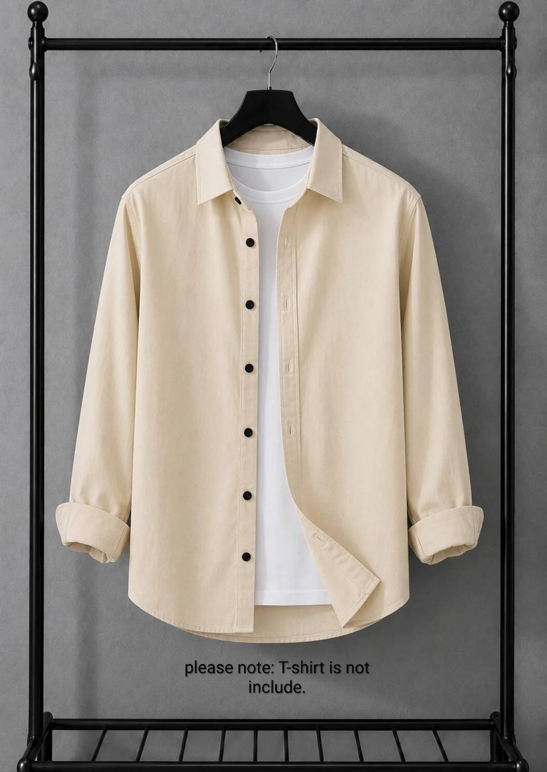 Marmic Fab Men Beige Casual Shirt - Image 1
