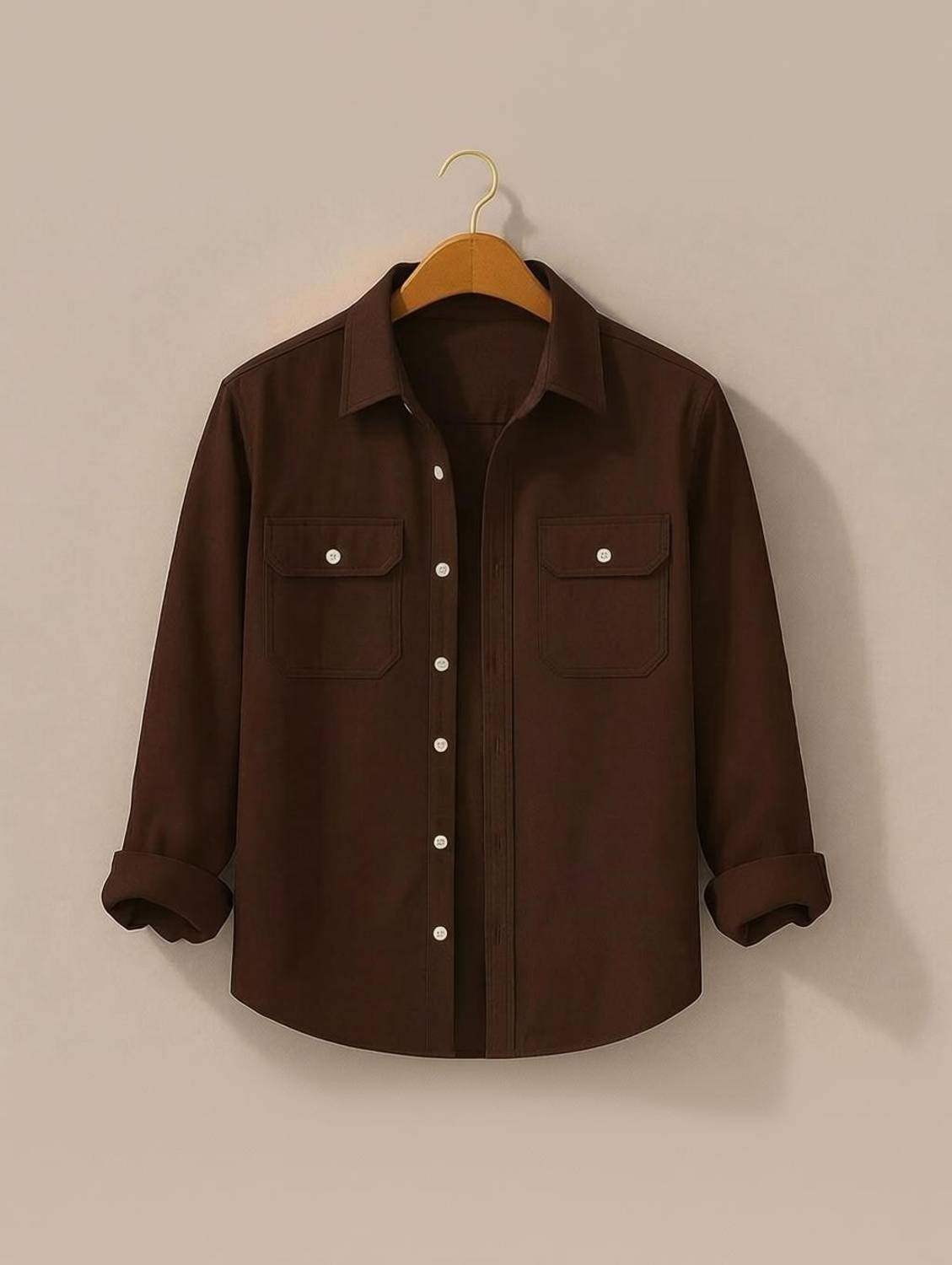 VG BROTHER Men Regular Fit Spread Collar Shirt - Image 1