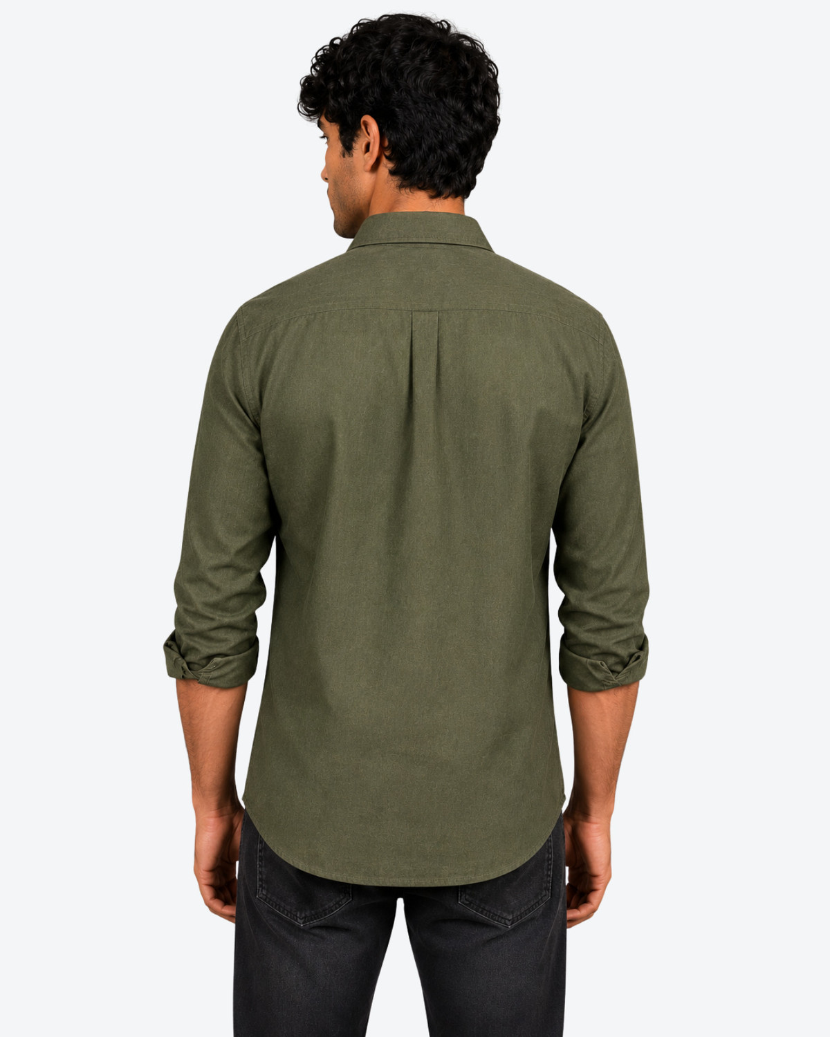 Image of Arvest Men Solid Casual Green Shirt