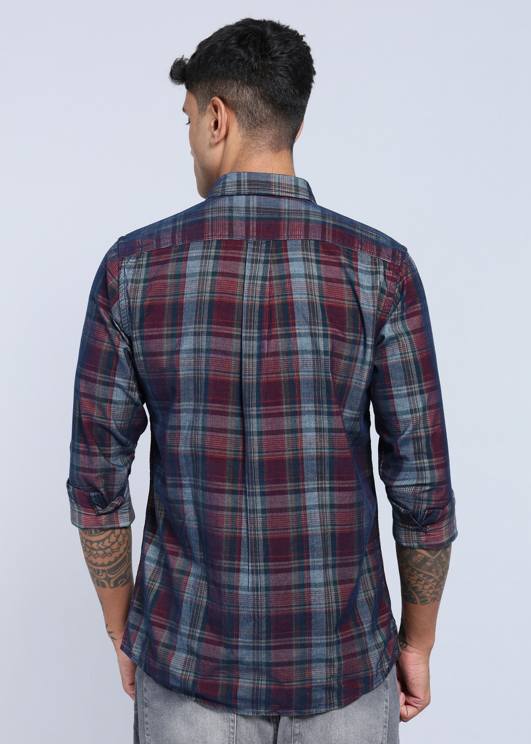 Image of Allen Solly Men Checkered Casual Multicolor Shirt