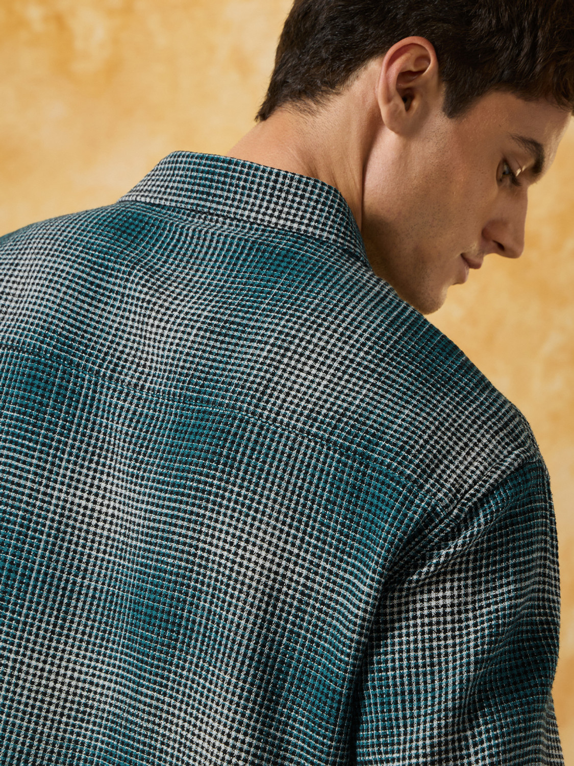 Image of The Souled Store Men Checkered Casual Blue Shirt