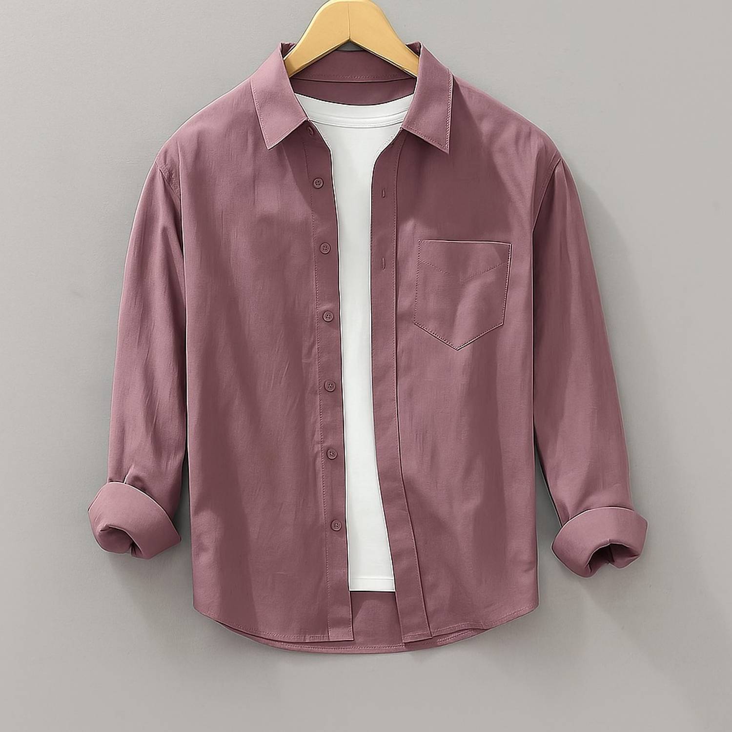 METRONAUT Men Regular Fit Solid Spread Collar Casual Shirt - Image 1