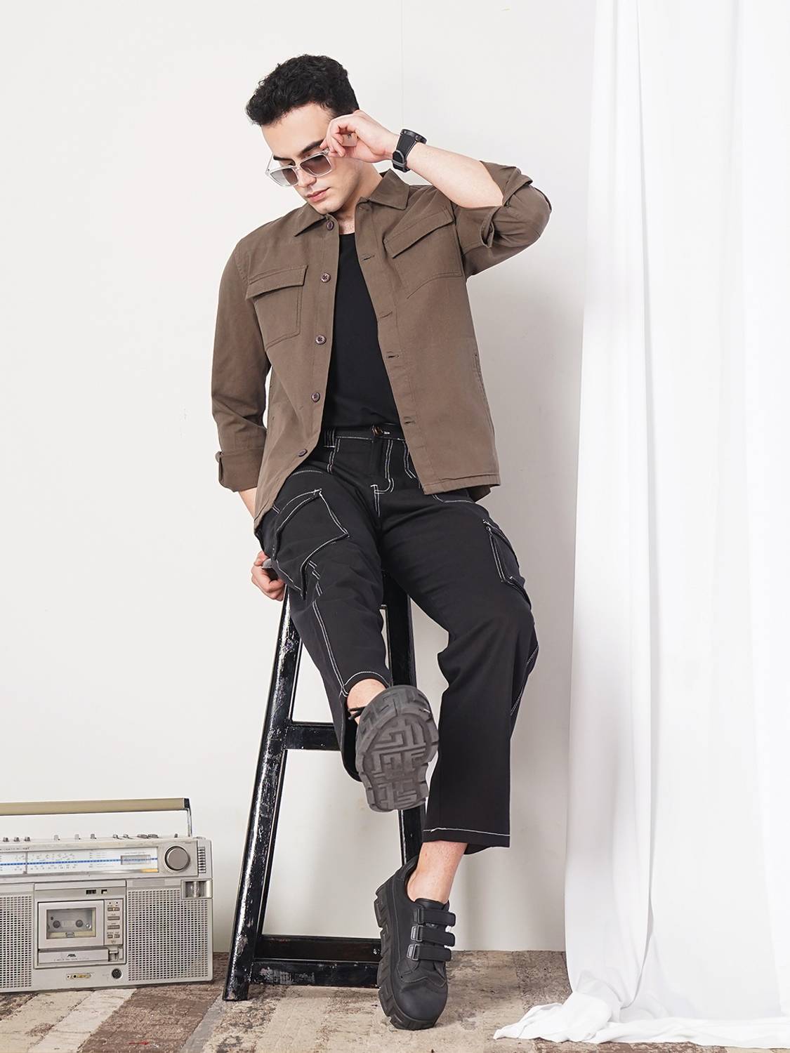 The Indian Garage Co. Men Green Casual Shirt - Image 3