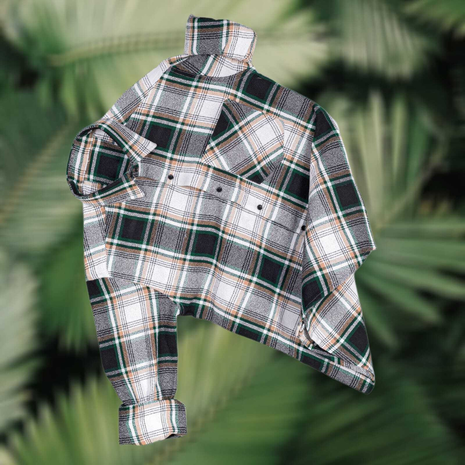 Image of shivay enterprise Men Checkered Casual Dark Green Shirt