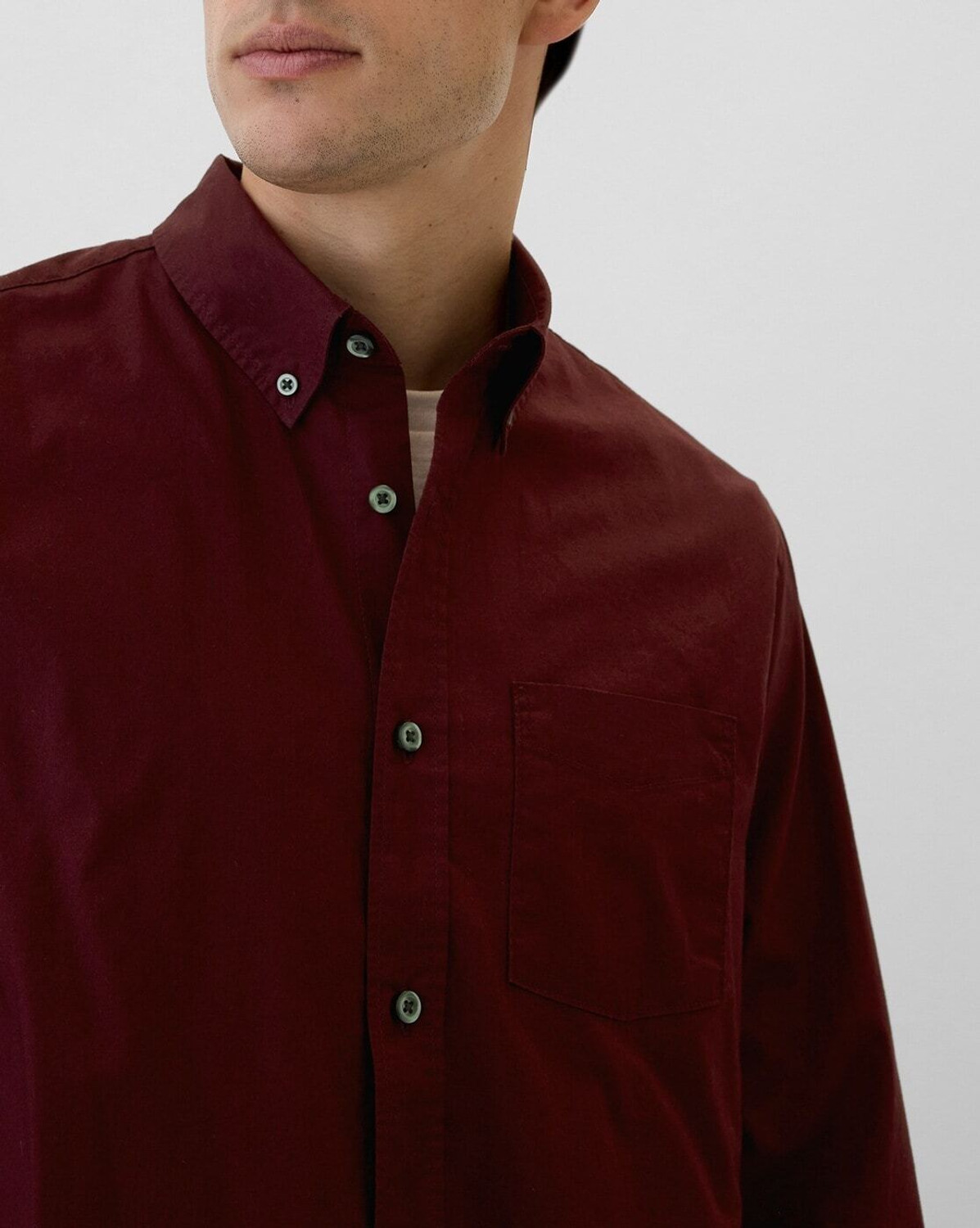 Image of GAP Men Solid Casual Red Shirt