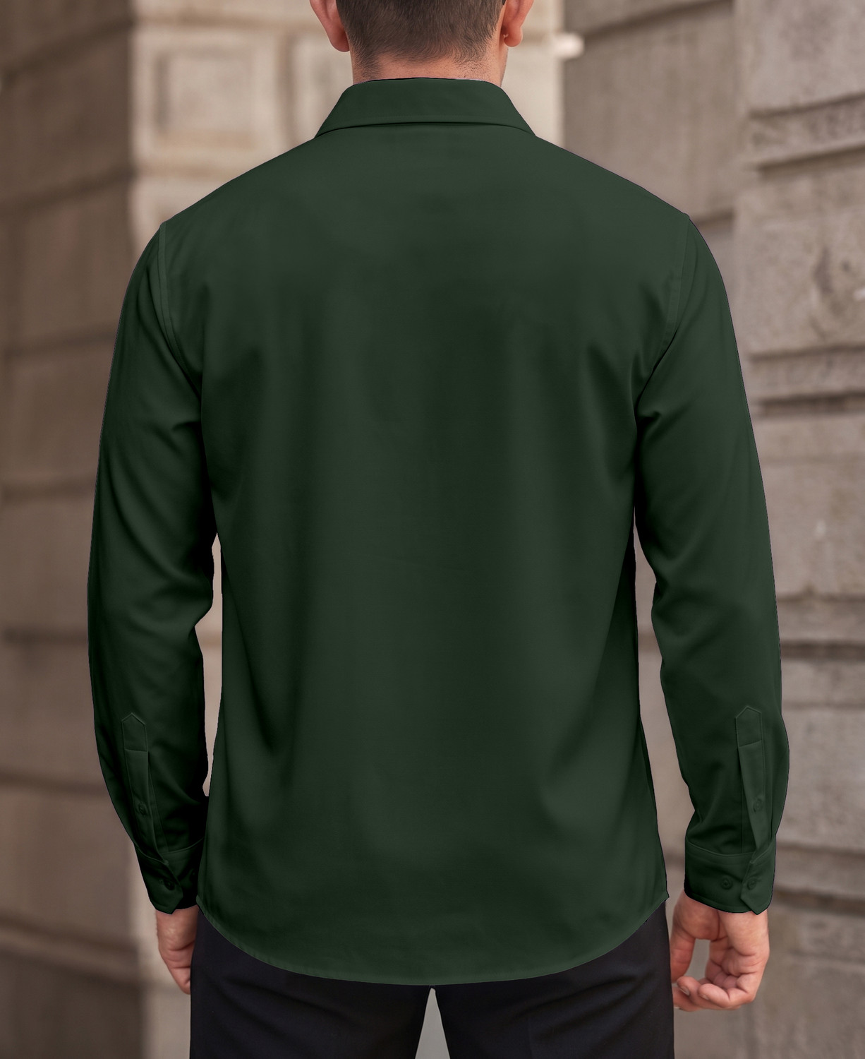 Image of DarkSquare Men Solid Casual Blue, Green Shirt