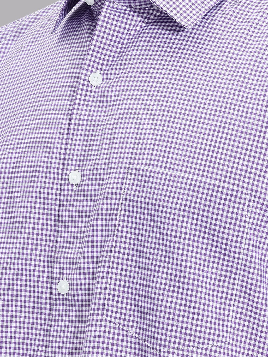 Image of VAN HEUSEN Men Slim Fit Checkered Formal Shirt
