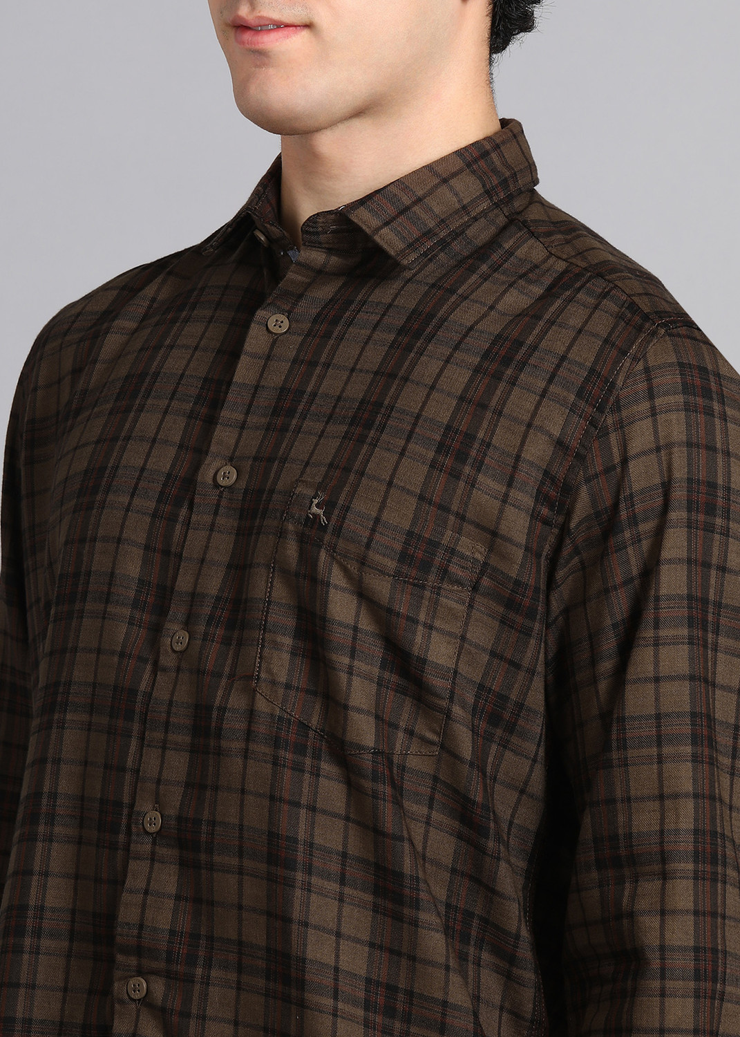 Image of PARX Men Checkered Casual Multicolor Shirt
