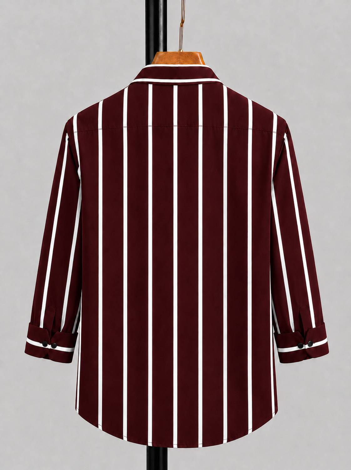 COMBRAIDED Men's Regular Fit Striped Casual Shirt - Image 2