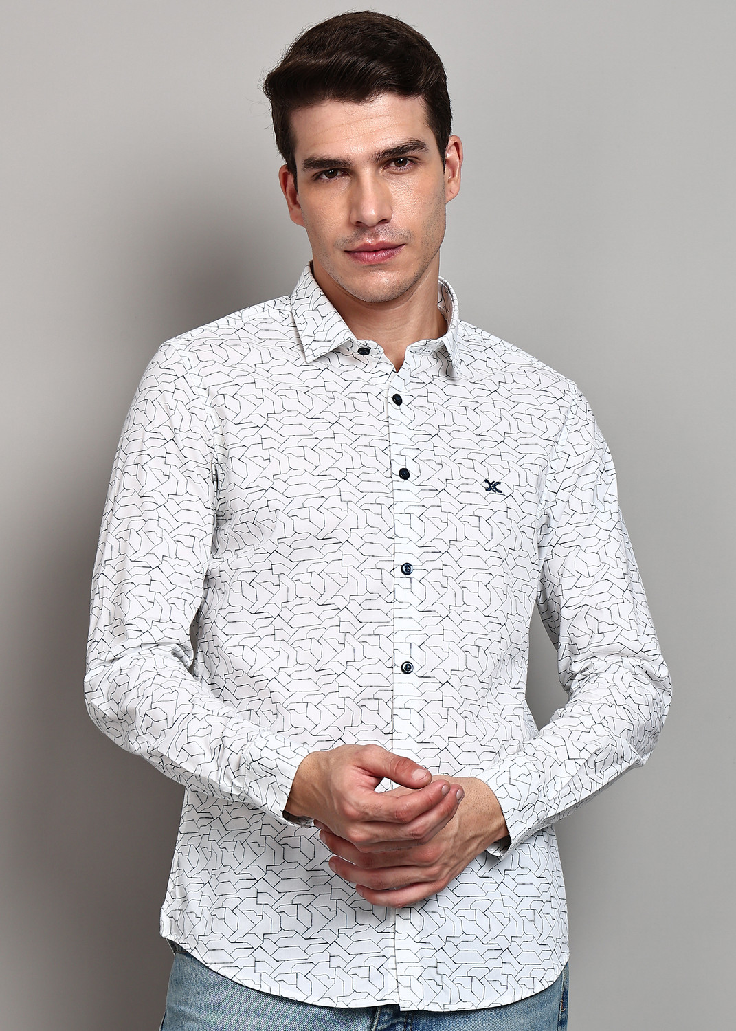 Image of KILLER Men Slim Fit Printed Casual Shirt