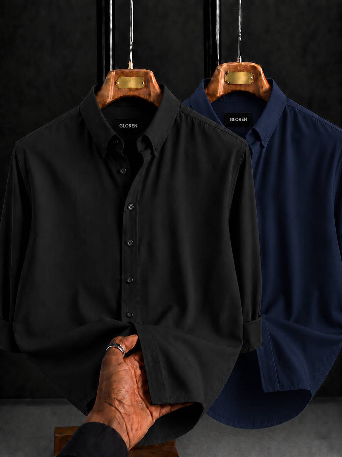 GLOREN Men Solid Casual Multicolor Shirt