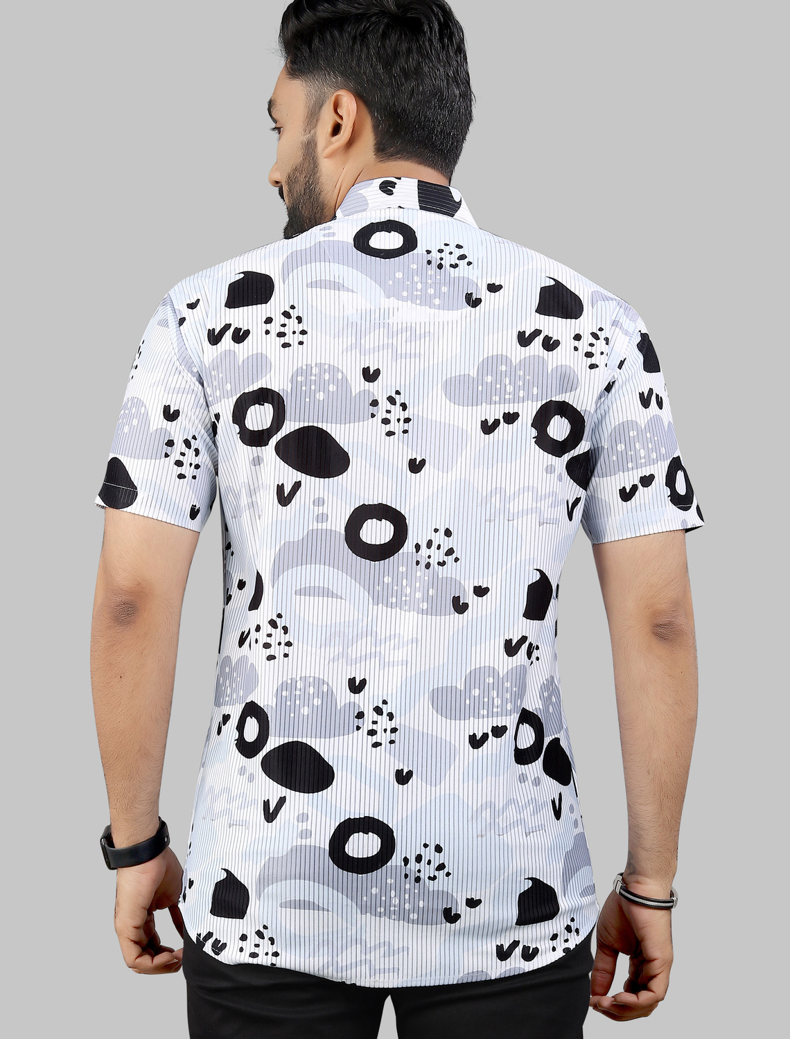 Image of Varidashi Men Printed Casual Multicolor Shirt