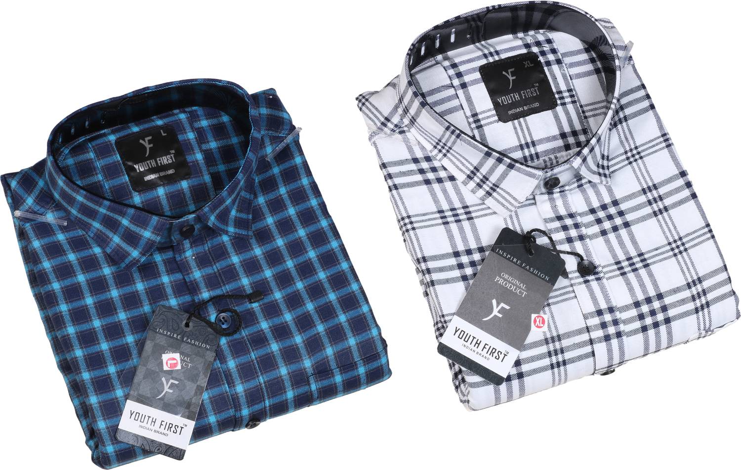 youth first Men Regular Fit Checkered Spread Collar Casual Shirt