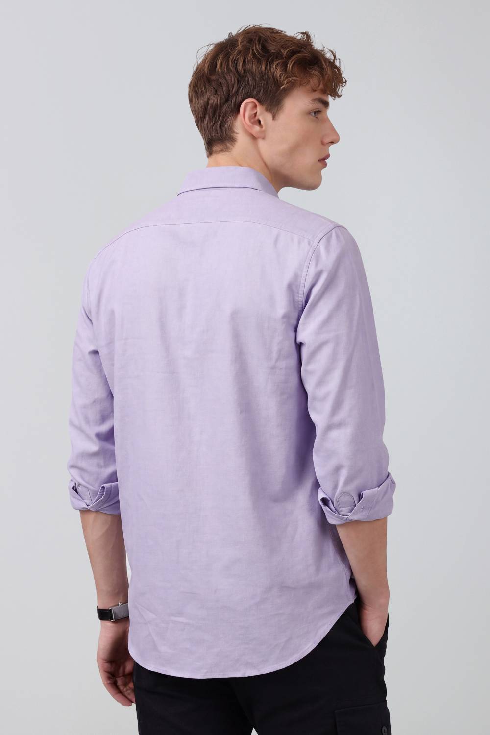 Peter England Men Purple Casual Shirt - Image 3