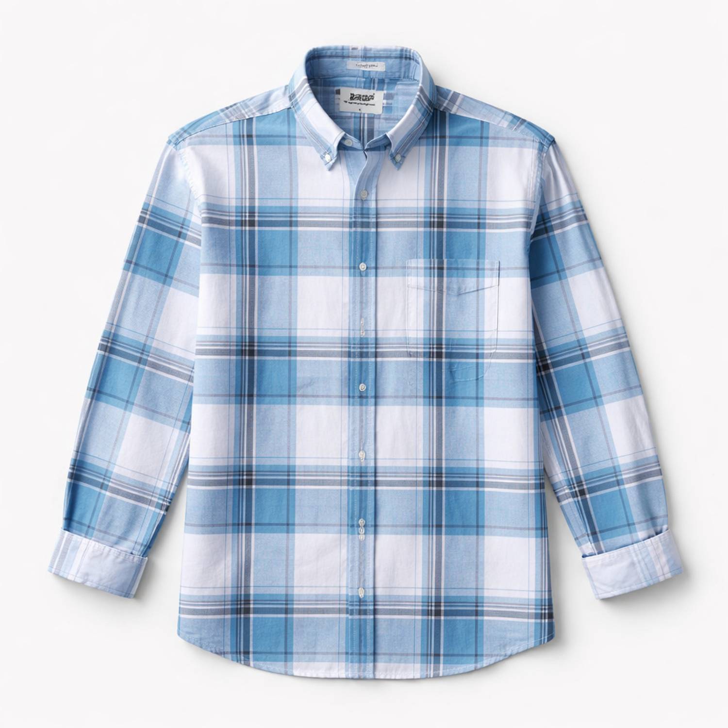 FalconWear Men Checkered Blue Shirt