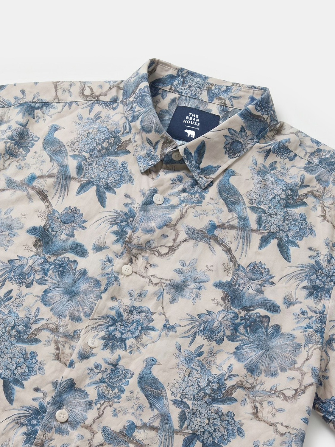 Image of THE BEAR HOUSE Men Printed Casual Multicolor Shirt