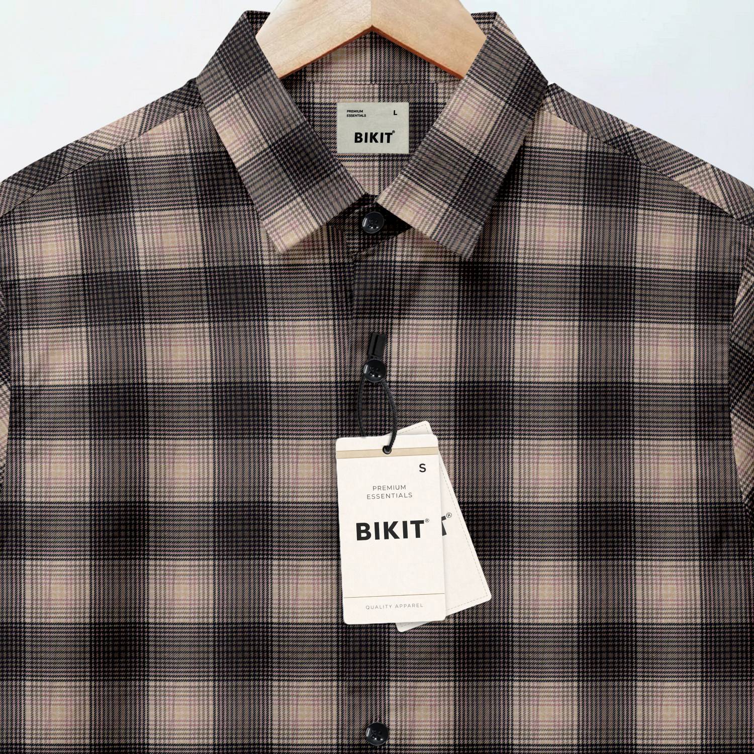 BIKIT Men Checkered Brown Shirt - Image 2