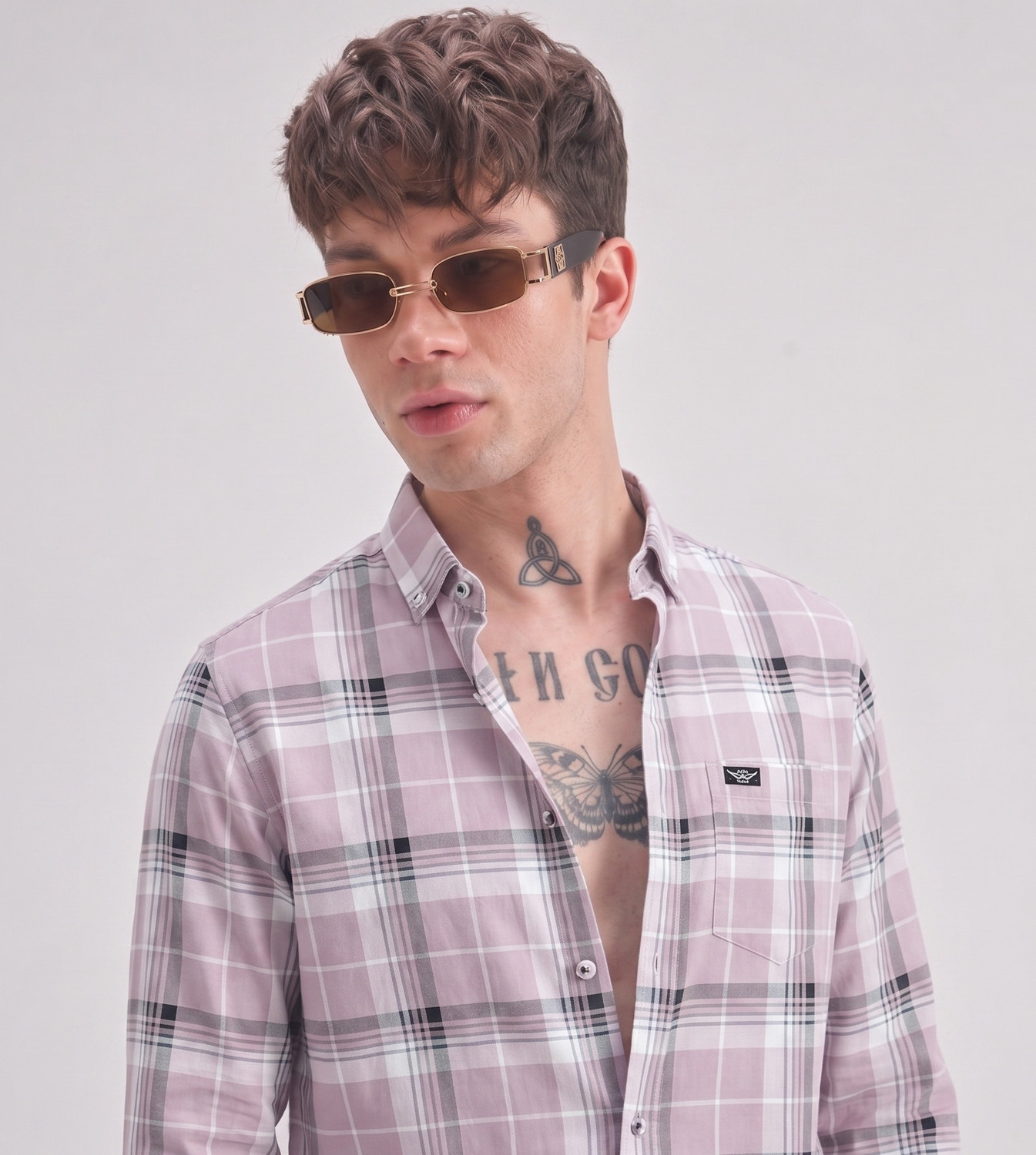 Image of METRONAUT Men Checkered Casual Multicolor Shirt