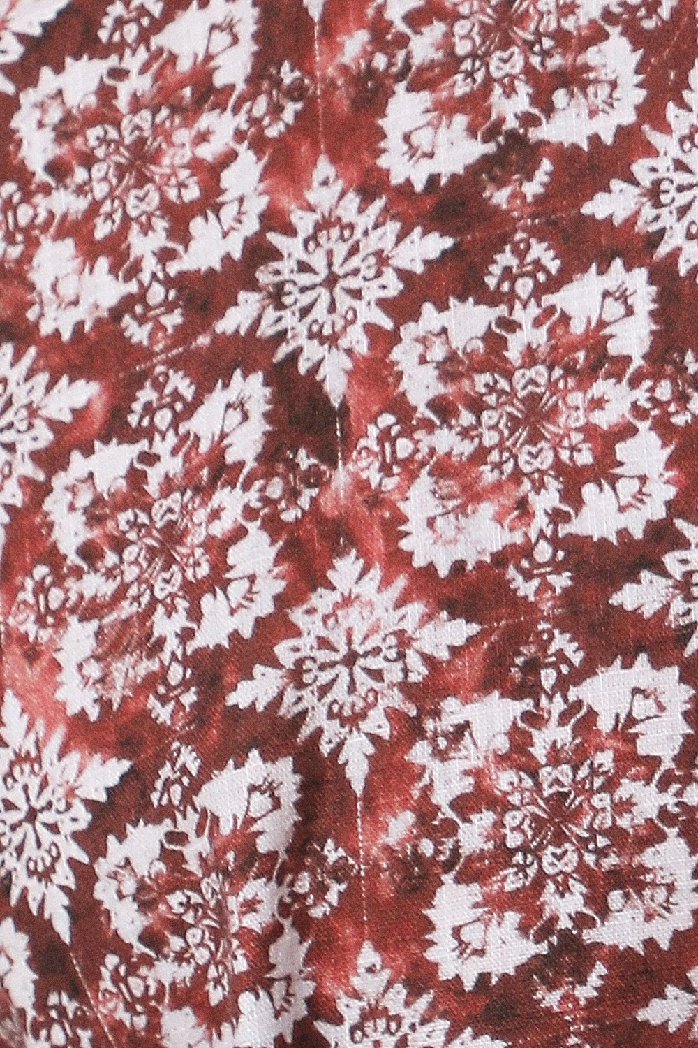 Image of VAN HEUSEN Men Printed Party Maroon Shirt