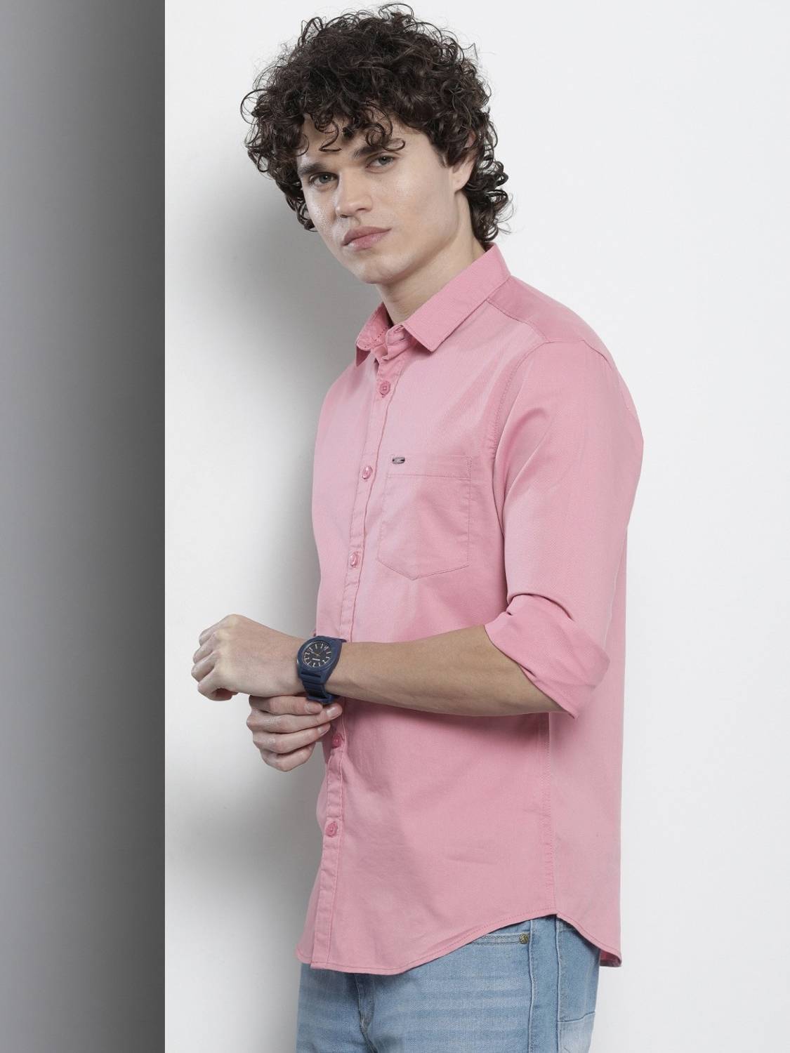The Indian Garage Co. Men Pink Casual Shirt - Image 5