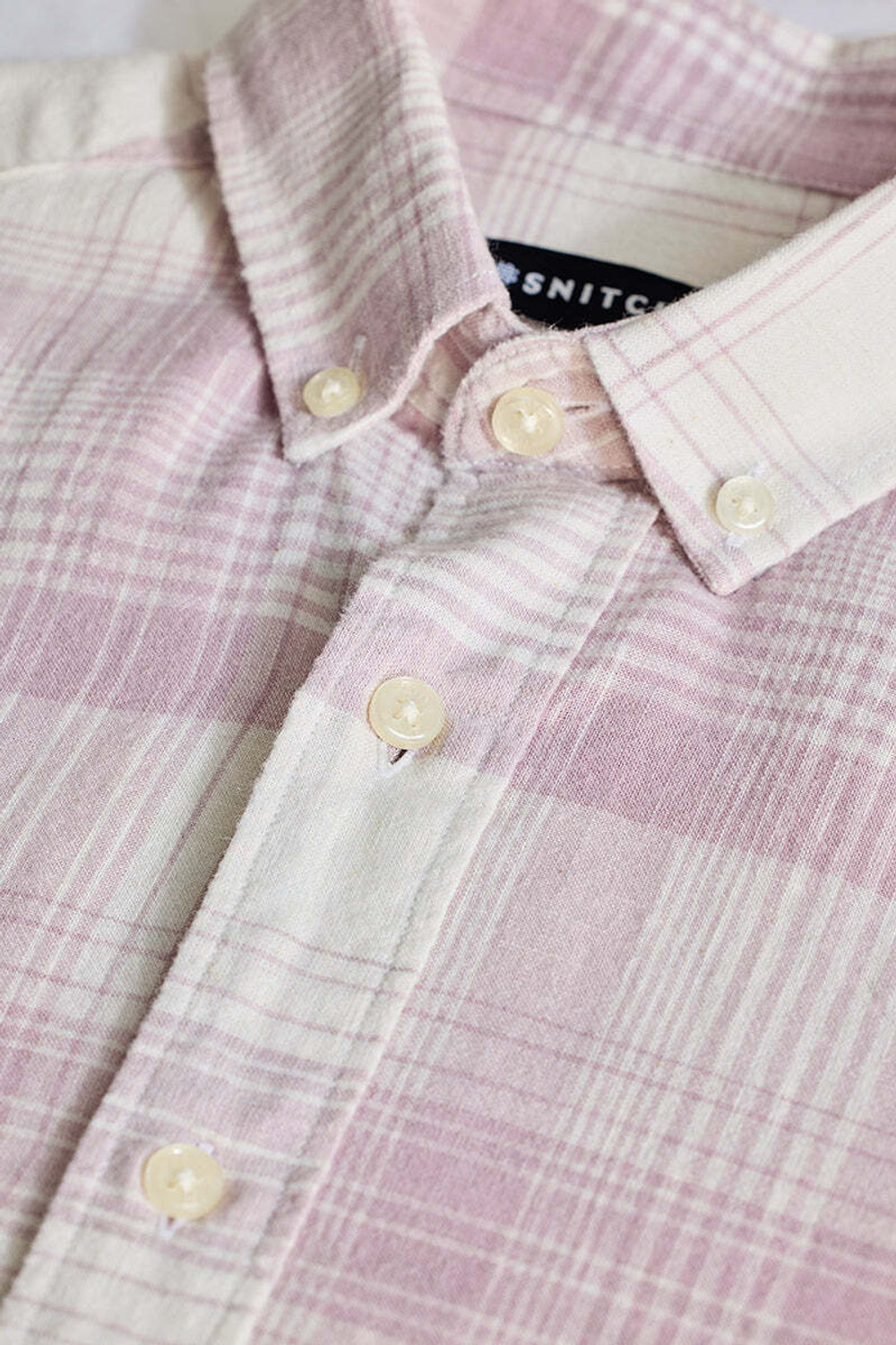 Image of Snitch Men Checkered Casual Purple Shirt