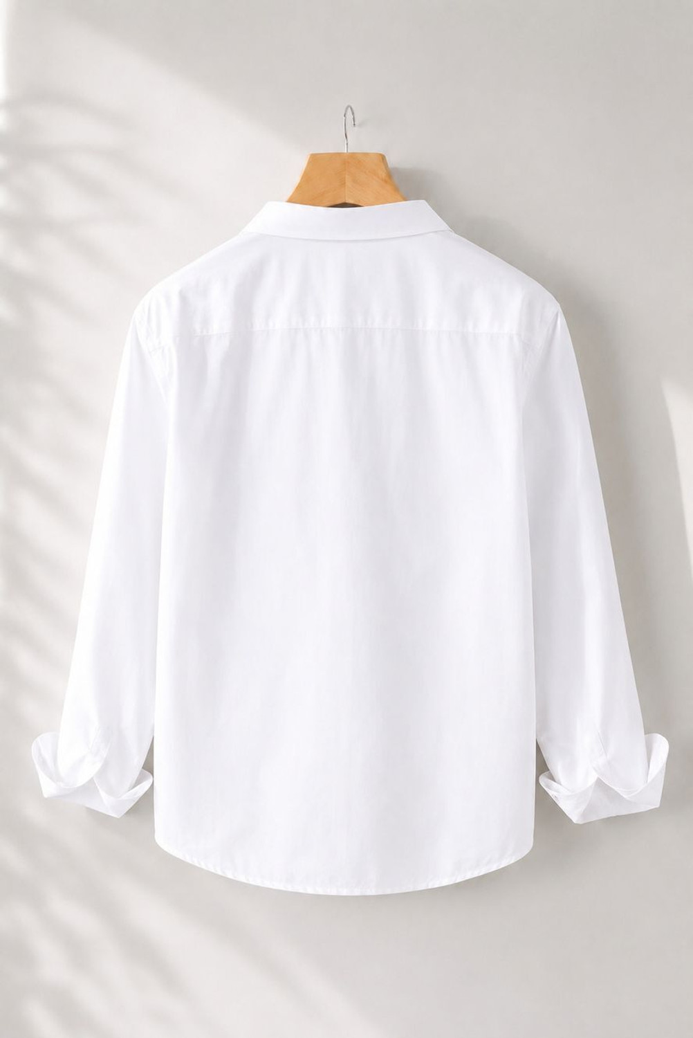 Image of Clothisto Men Solid Casual White Shirt