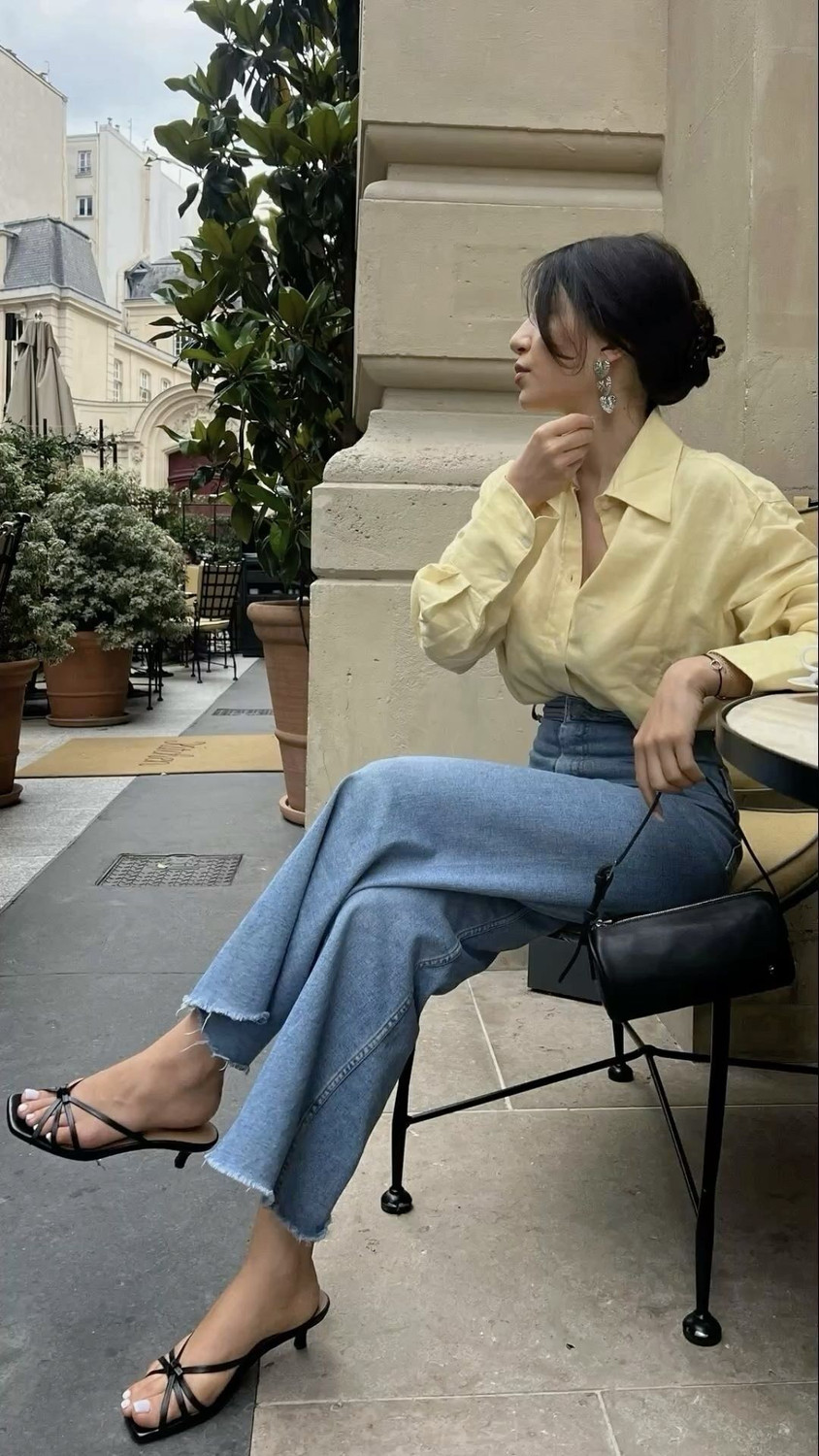 Image of Femibazaar Women Solid Casual Yellow Shirt